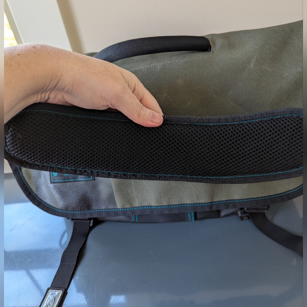 Timbuk2 Stork Messenger Diaper Bag Green Coated‎ Canvas - Picture 7 of 15